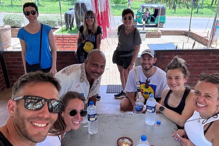 Guests traveling with chauffeur guide Kumar across Sri Lanka