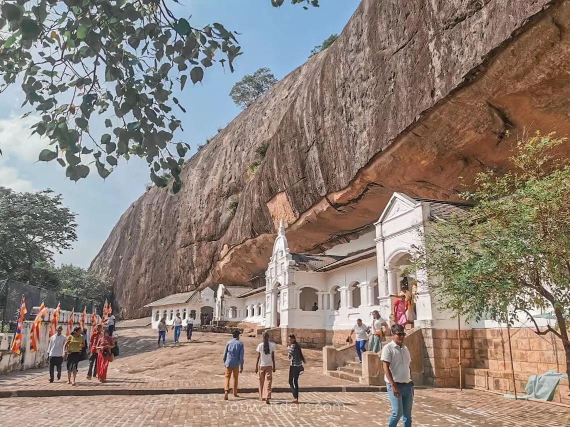 Golden Temple and ancient painted cave sanctuaries in Dambulla