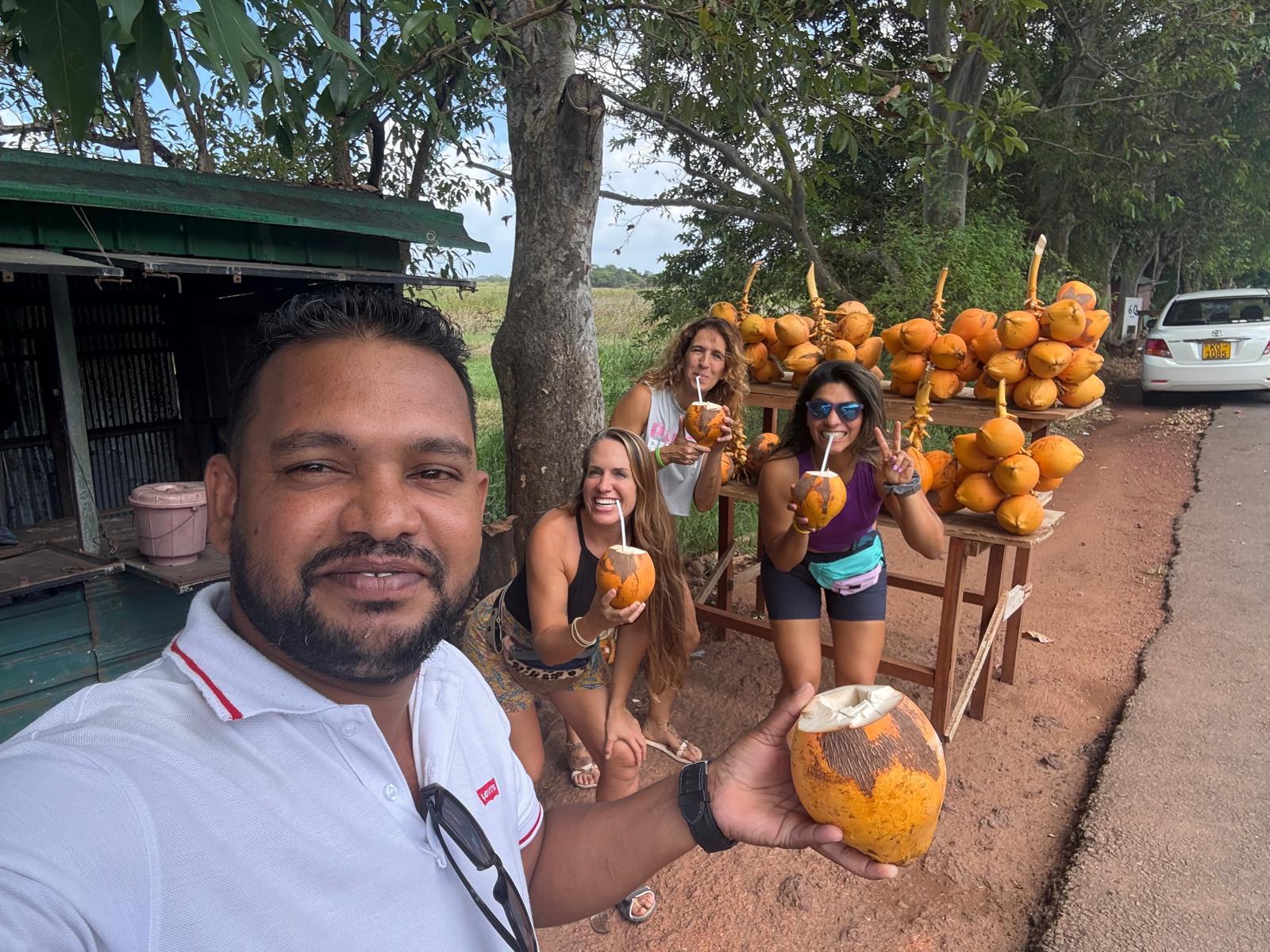 Happy international guests on a private Sri Lanka tour with KS Tours