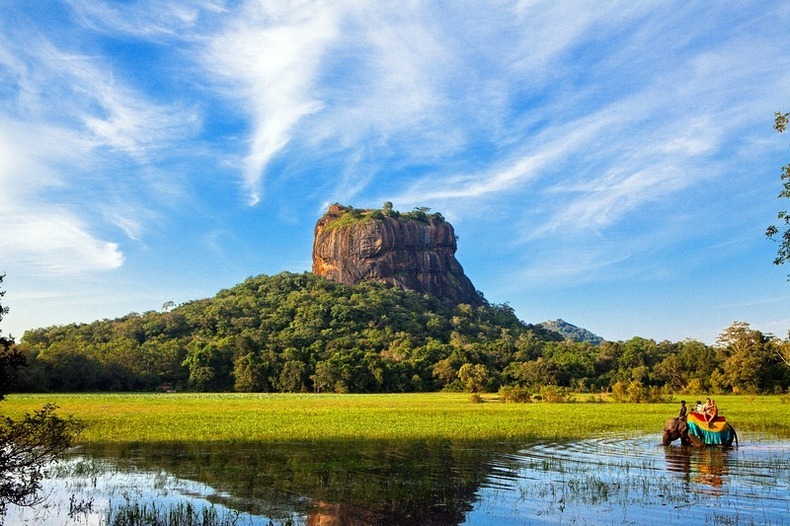 Sigiriya Rock Fortress ancient citadel in Sri Lanka